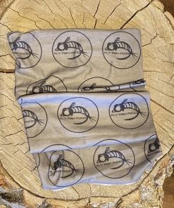 Fly Fish Food Neck Gaiter - Grey