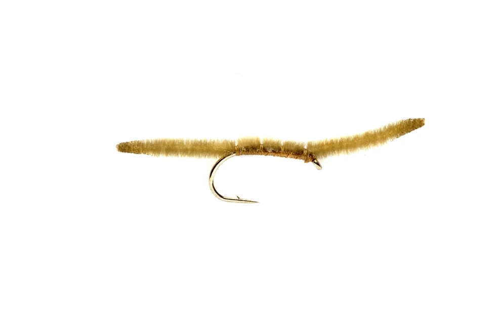 Fulling Mill Shop Flies Vernille San Juan Worm Tan 3 Fulling Mill Shop Flies Vernille San Juan Worm Tan