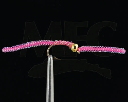 MFC Shop Flies Silverman Sparkle Worm Pink 3 MFC Shop Flies Silverman Sparkle Worm Pink