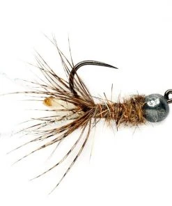 Fulling Mill Peeping Caddis Jig - Cream - Barbless Shop Flies