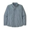 Patagonia Long-Sleeved Sun Stretch Shirt - Pigeon Blue Clothing & Logo Gear