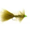 Fulling Mill Shop Flies Hot Cone Bugger Olive & Chartreuse