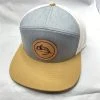 Captuer Hats 7 Panel Trucker Logo Hat - Gray/Gold