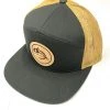 Captuer 7 Panel Trucker Logo Hat - Gray & Yellow Hats