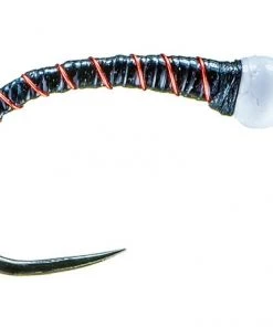 MFC Shop Flies Chan's Chironomid Pupa - Black/Red
