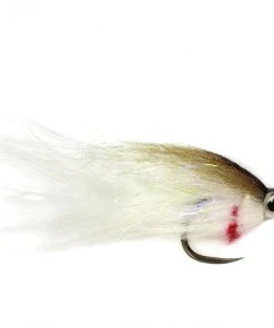 Fulling Mill Shop Flies Baby Fat Minnow Olive & White
