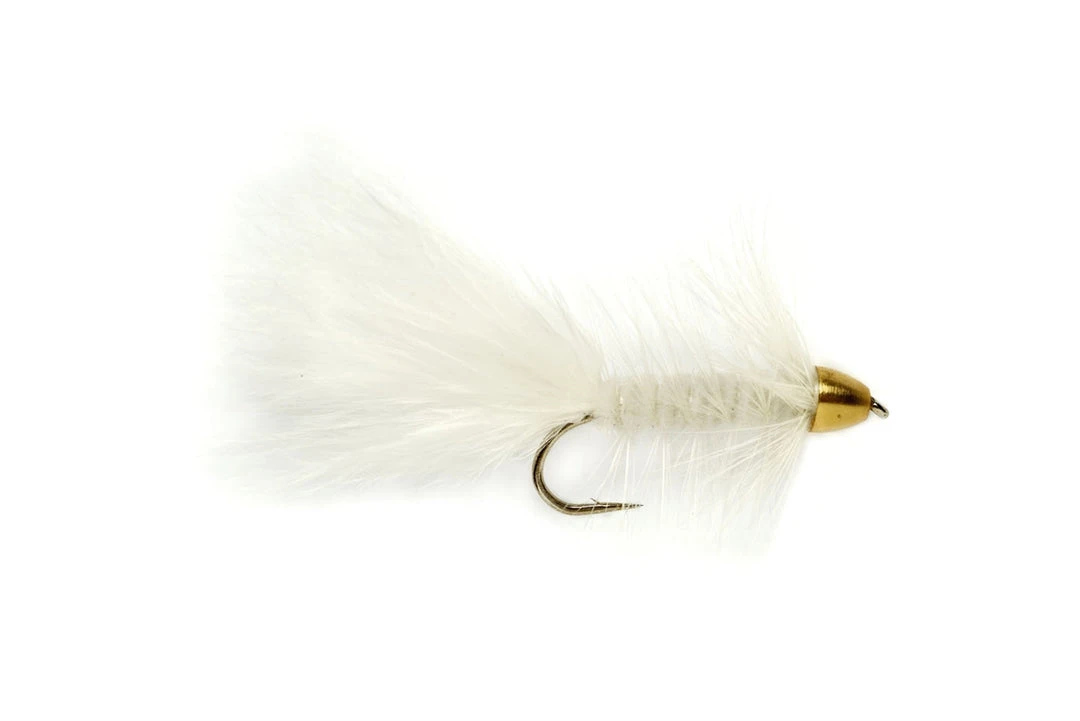 Fulling Mill Cone Head Wooly Bugger White Shop Flies 3 Fulling Mill Cone Head Wooly Bugger White Shop Flies
