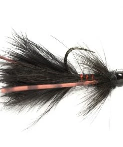 Fulling Mill Shop Flies Tungsten Jig Bugger - Black - Barbless