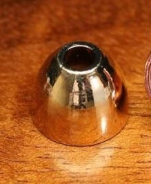 Hareline Beads Alaska Brass Cone Head - 3/8" 6 Hareline Beads Alaska Brass Cone Head - 3/8"
