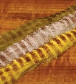 Hareline Brown Barred Magnum Rabbit Strips