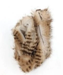 Hareline Brown Barred Magnum Rabbit Strips