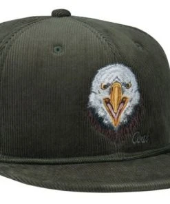 Coal Wilderness Corduroy Snapback Cap - Olive