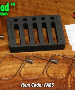 Hareline Feed-A-Bead 5 Pack With Holder