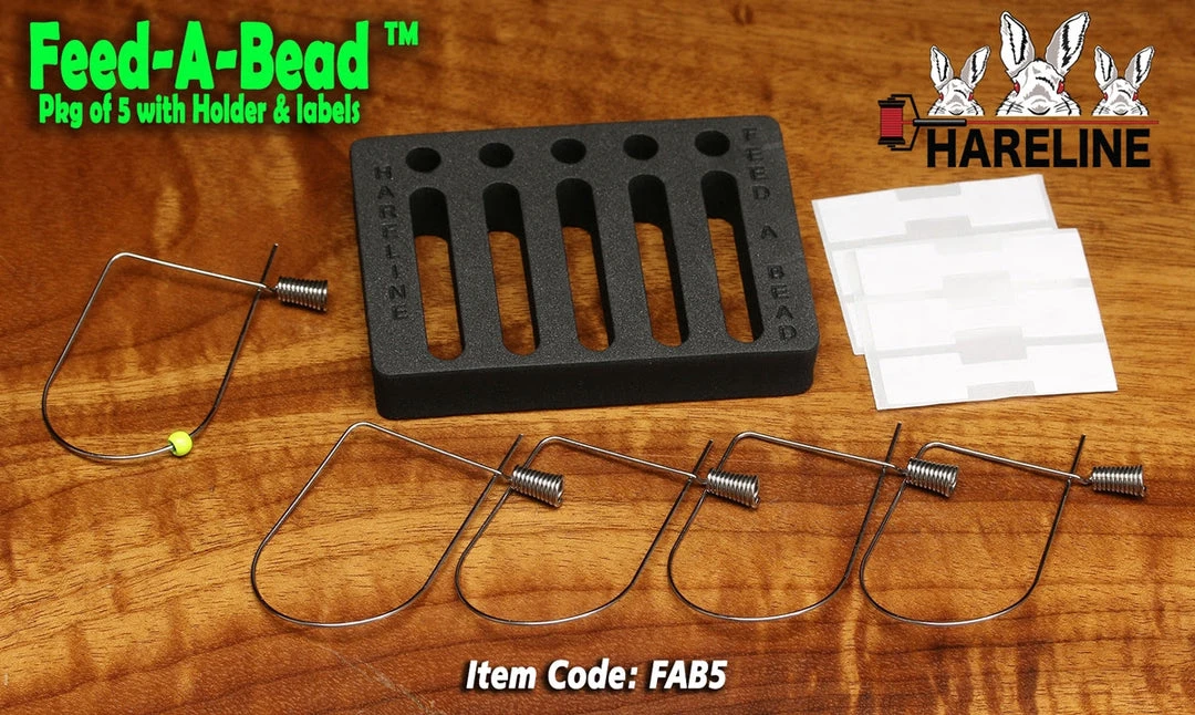 Hareline Feed-A-Bead 5 Pack With Holder 3 Hareline Feed-A-Bead 5 Pack With Holder