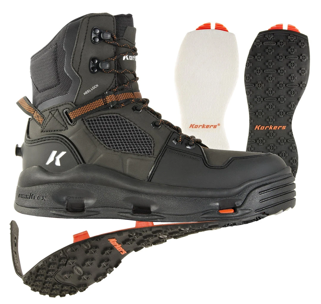 Wading Gear Korkers Terror Ridge Wading Boot - Felt & Kling-On Soles 3 Wading Gear Korkers Terror Ridge Wading Boot - Felt & Kling-On Soles