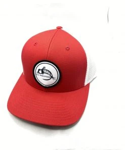 Captuer Hats Fly Fish Food Logo Hat - Red