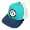 Captuer Fly Fish Food Logo Hat - Turquoise & Blue Hats