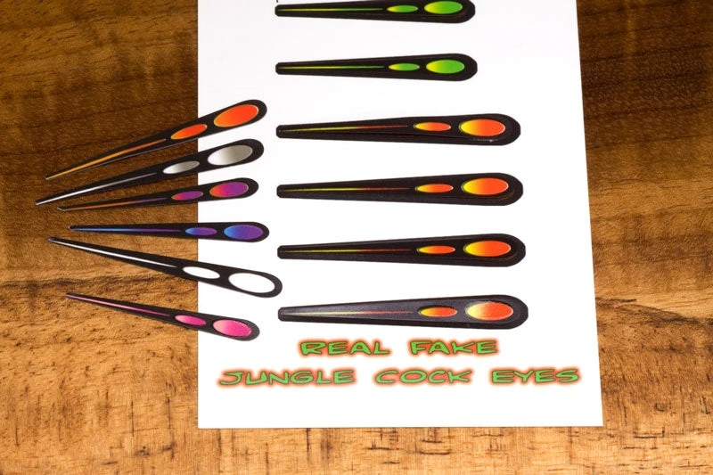 Hareline Real Fake Jungle Cock Eyes 3 Hareline Real Fake Jungle Cock Eyes