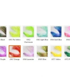 Hareline Synthetic Fibers & Flash Dyed Pearl Flashabou