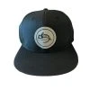 Captuer Hats Fly Fish Food Golf Logo Hat - Black