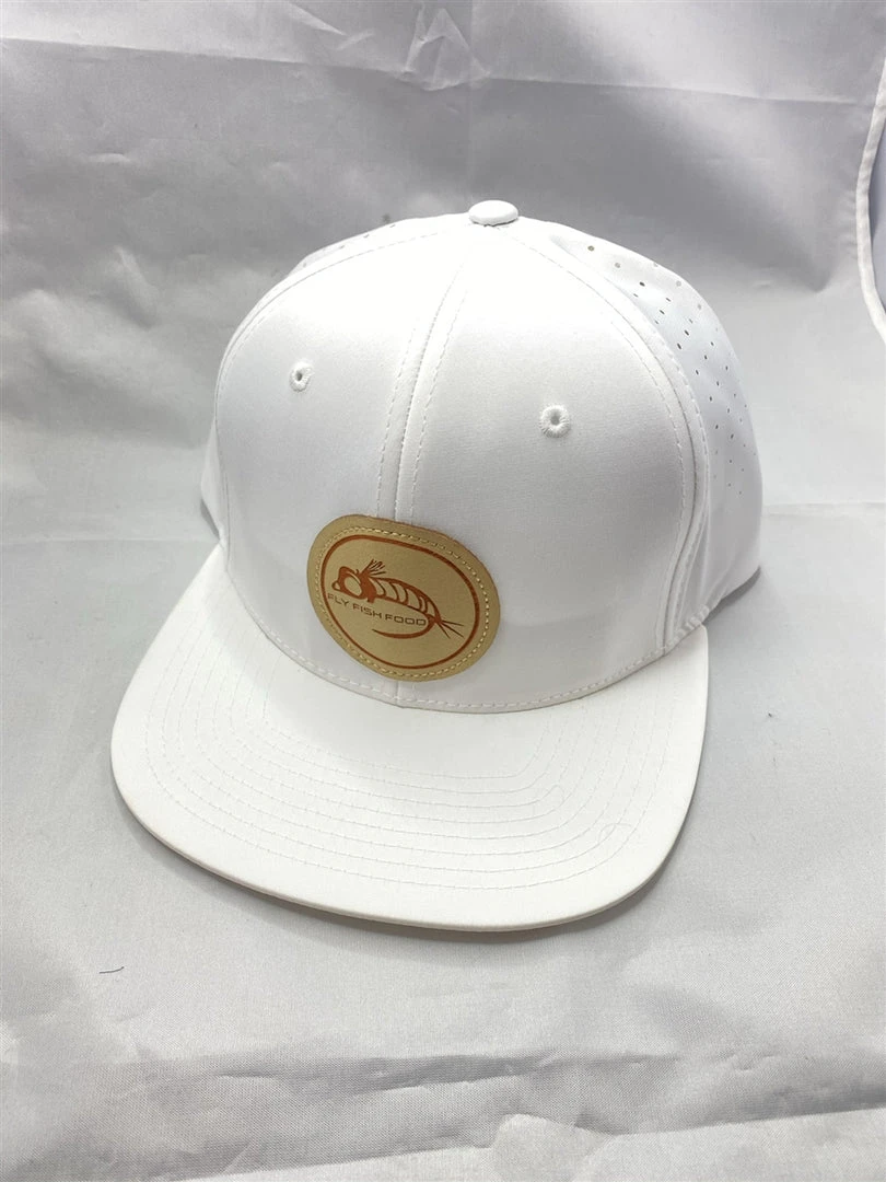 Captuer Hats Fly Fish Food Golf Logo Hat - White 3 Captuer Hats Fly Fish Food Golf Logo Hat - White