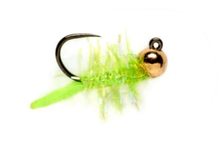 Fulling Mill Shop Flies UV Green Weenie Jig - Barbless 3 Fulling Mill Shop Flies UV Green Weenie Jig - Barbless