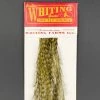 Whiting 100 Pack Dry Fly Hackle - Grizzly Dyed Dark Olive - 14 2 Whiting 100 Pack Dry Fly Hackle - Grizzly Dyed Dark Olive - 14