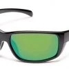 Smith Suncloud Milestone - Black - Polarized Green Mirror Sunglasses