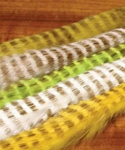 Hareline Hair & Fur Olive Barred Magnum Rabbit Strips