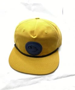 Captuer Pinch Front Relaxed Logo Hat - Gold