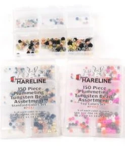 Hareline Beads 150 Piece Plummeting Tungsten Bead Assortments