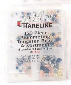 Hareline Beads 150 Piece Plummeting Tungsten Bead Assortments