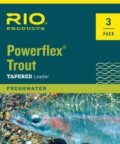 Tippet Leader & Accessories RIO Powerflex Trout Tapered Leader - 3 Pack
