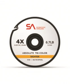 Tippet Leader & Accessories Scientific Anglers Absolute Tri-Color Sighter Tippet - 10m