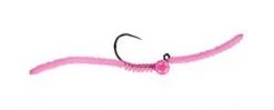MFC Jig San Juan Worm - Fl. Pink Dirty Flies & Worms