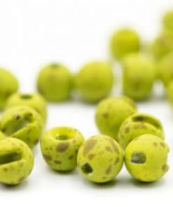 Firehole Stones Speckled Slotted Tungsten Beads