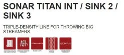 Fly Lines Scientific Anglers Sonar Titan Int/Sink 2/Sink 3 Fly Line