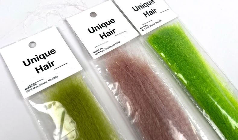 Hareline Unique Hair Synthetic Fibers & Flash 3 Hareline Unique Hair Synthetic Fibers & Flash