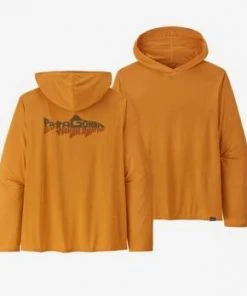 Patagonia Men's Long Sleeve Cap Cool Daily Graphic Hoodie Clothing & Logo Gear