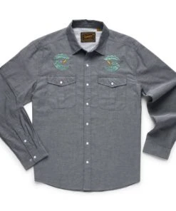 Howler Brothers Howler Bros. Gaucho Snapshirt - Dark And Stormy - Charocal Oxford Clothing & Logo Gear